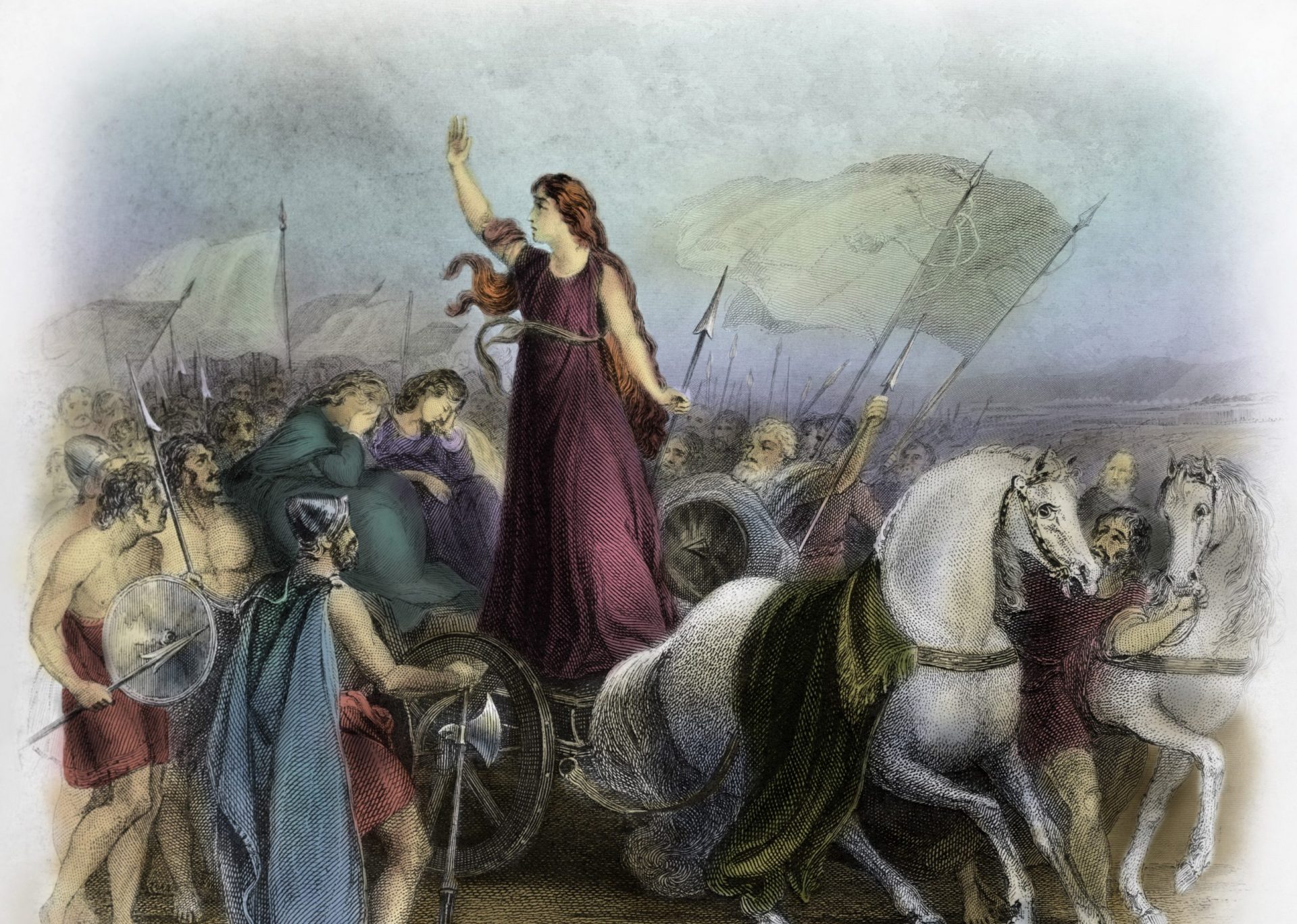 Boudicca roper til soldater