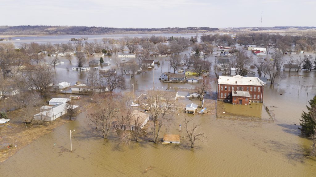 Oversvømmelse, Pacific Junction, Iowa